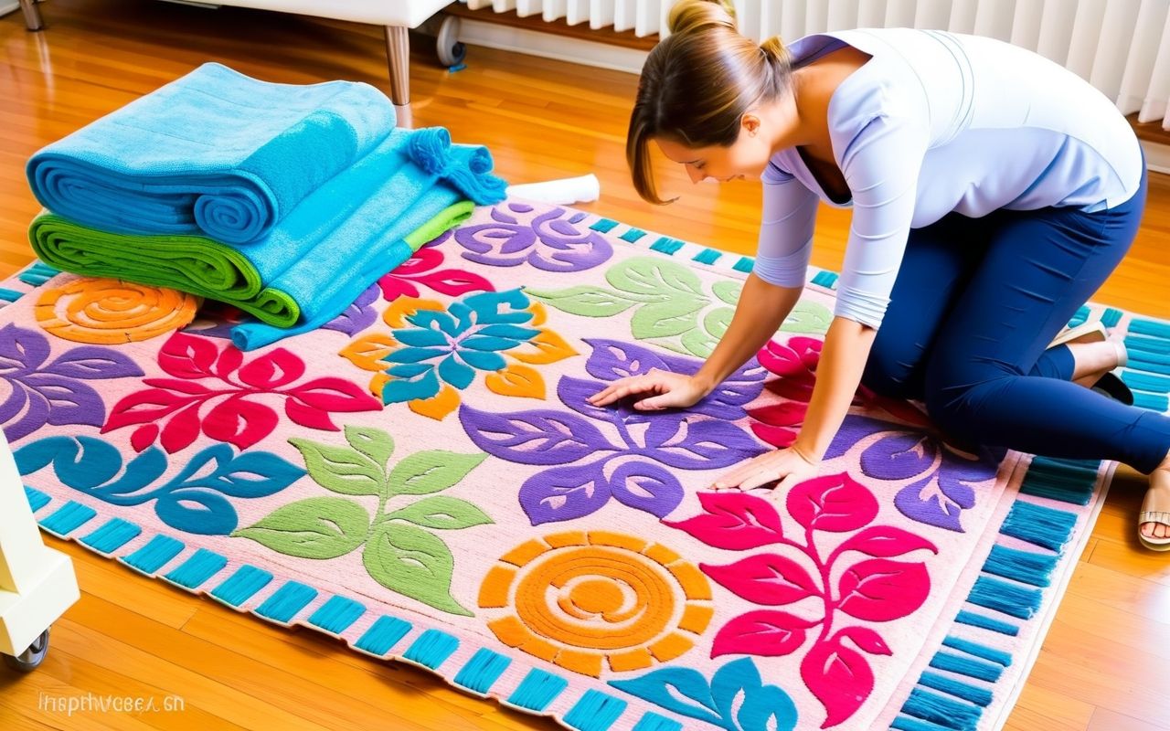 Как сделать коврик из старых полотенец