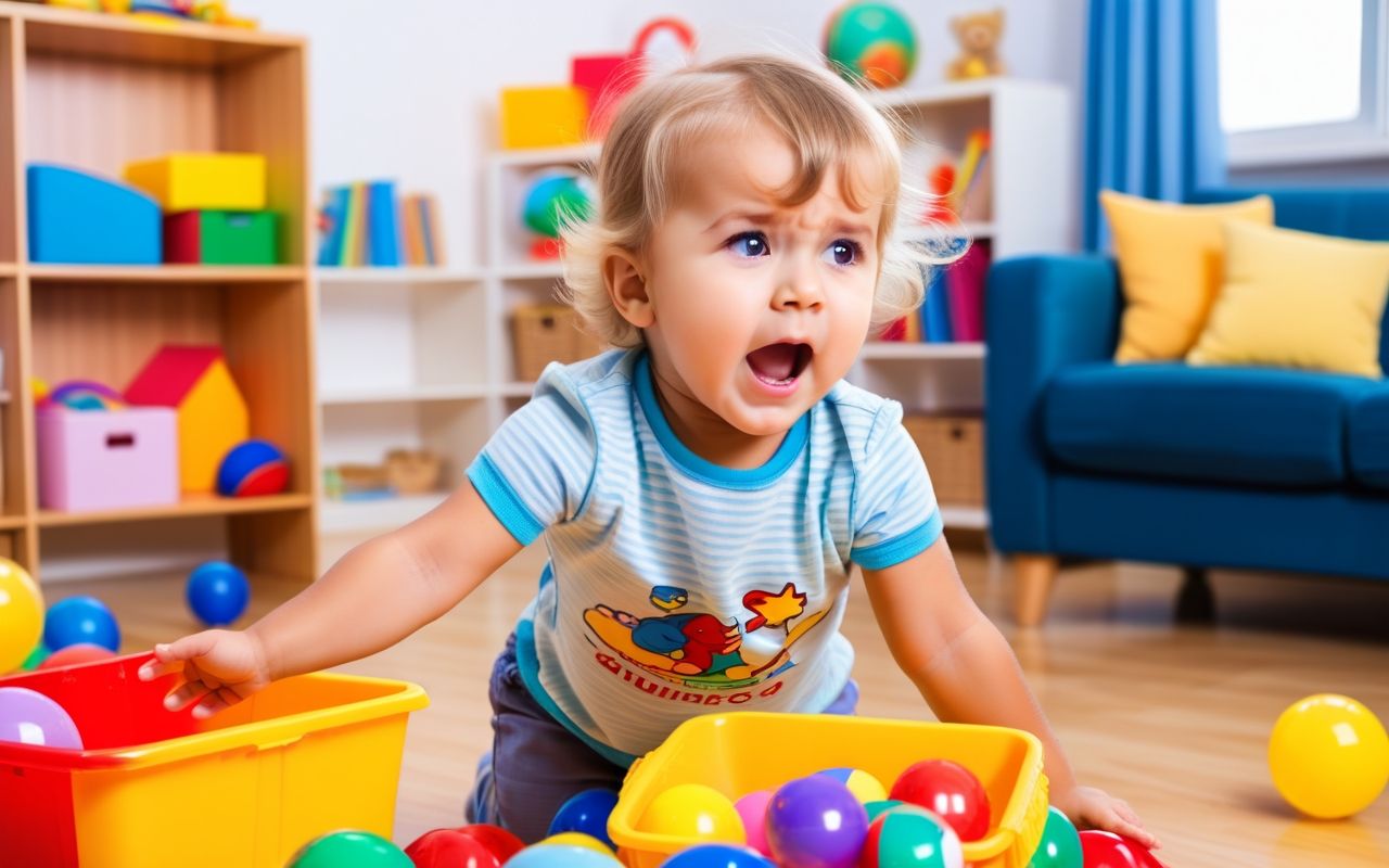 Как реагировать, когда ребенок разбрасывает вещи
