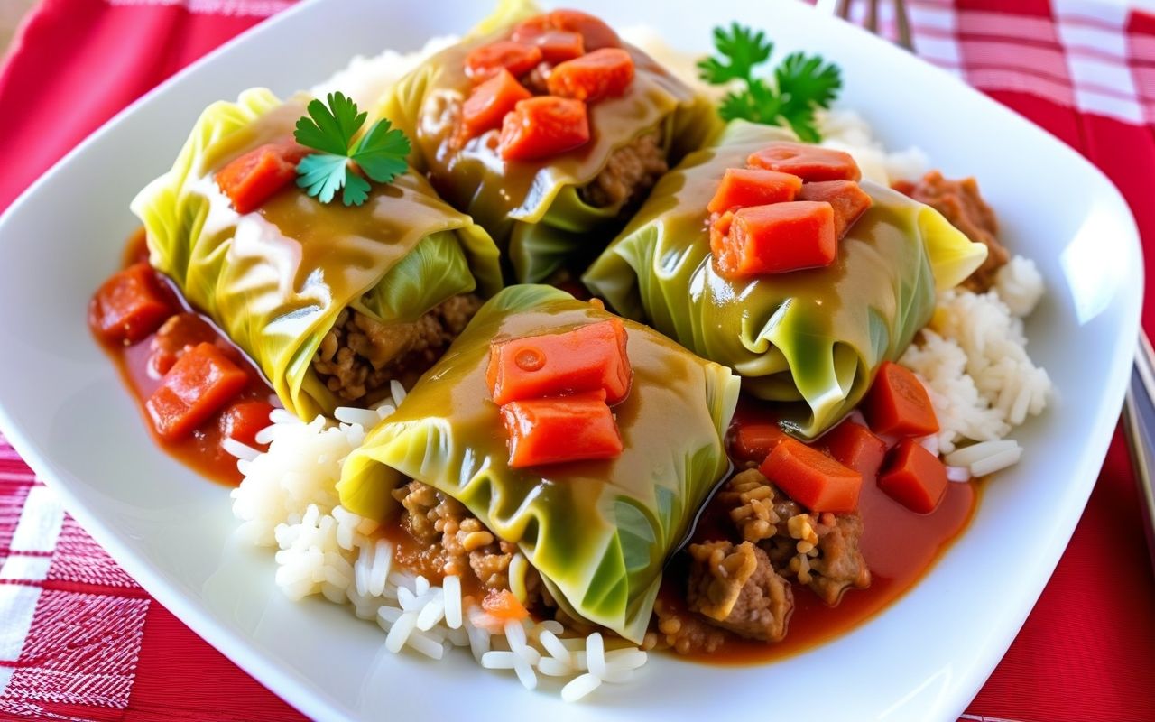 Как приготовить голубцы с мясом и рисом